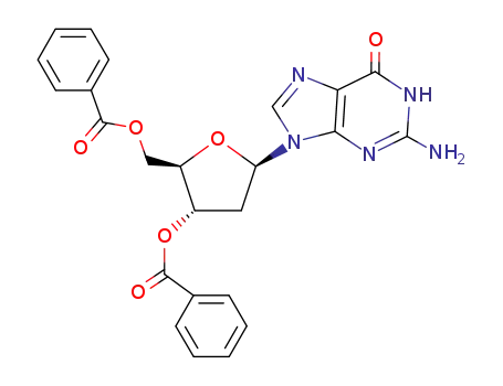 Molecular Structure of 59921-49-2 (Guanosine, 2'-deoxy-, 3',5'-dibenzoate)