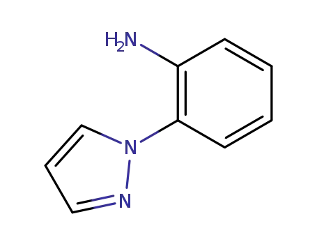 Molecular Structure of 54705-91-8 (2-(1H-PYRAZOL-1-YL)ANILINE)