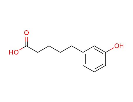 Molecular Structure of 31129-95-0 (Benzenepentanoic acid, 3-hydroxy-)