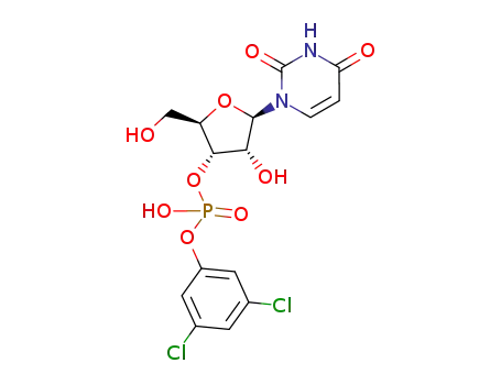 Phosphoric acid 3,5-dichloro-phenyl ester (2R,3S,4R,5R)-5-(2,4-dioxo-3,4-dihydro-2H-pyrimidin-1-yl)-4-hydroxy-2-hydroxymethyl-tetrahydro-furan-3-yl ester