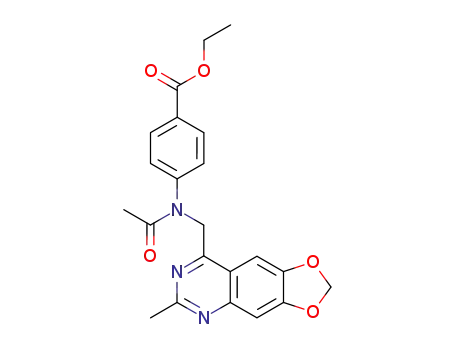 4-[Acetyl-(6-methyl-[1,3]dioxolo[4,5-g]quinazolin-8-ylmethyl)-amino]-benzoic acid ethyl ester