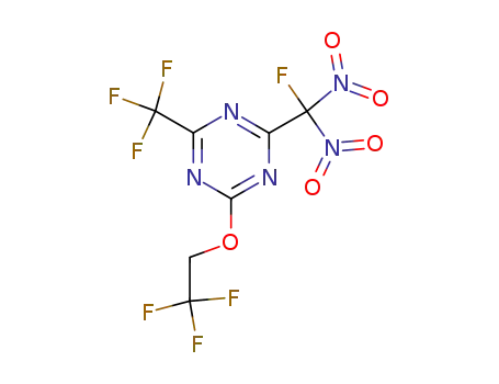 2-(Fluoro-dinitro-methyl)-4-(2,2,2-trifluoro-ethoxy)-6-trifluoromethyl-[1,3,5]triazine