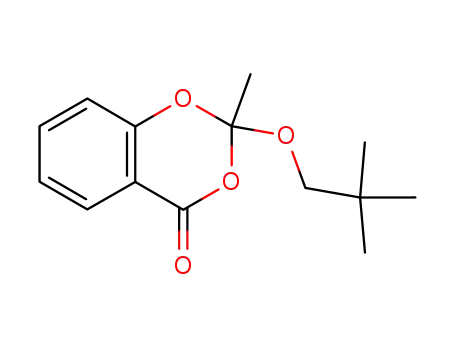 Molecular Structure of 88353-96-2 (4H-1,3-Benzodioxin-4-one, 2-(2,2-dimethylpropoxy)-2-methyl-)