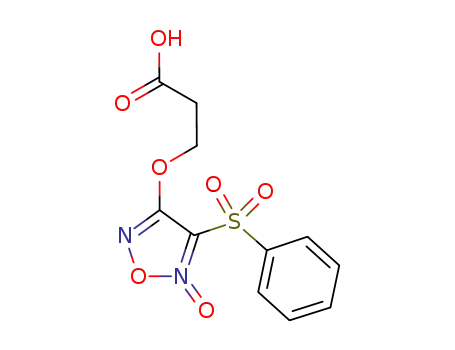 4-(2-carboxyethoxy)-3-benzenesulfonyl-2-oxo-1,2,5-oxadiazole