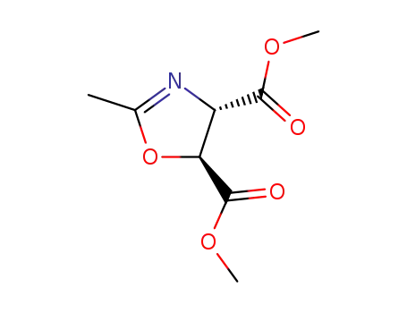 Molecular Structure of 683228-02-6 (4,5-Oxazoledicarboxylic acid, 4,5-dihydro-2-methyl-, dimethyl ester,
(4S,5S)-)