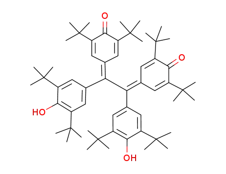 Molecular Structure of 61938-06-5 (4,4'-<bis(3,5-di-t-butyl-4-hydroxyphenyl)ethanediylidene>bis(2,6-di-t-butylcyclohexa-1,5-dienone))