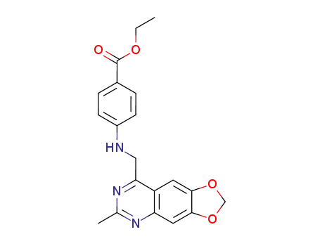 4-[(6-Methyl-[1,3]dioxolo[4,5-g]quinazolin-8-ylmethyl)-amino]-benzoic acid ethyl ester