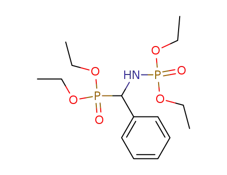 Molecular Structure of 55595-96-5 (Phosphoramidic acid, [(diethoxyphosphinyl)phenylmethyl]-, diethyl ester)