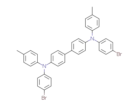 Molecular Structure of 195730-47-3 (N,N'-bis(4-bromophenyl)-N,N'-bis(4-methylphenyl)-[1,1'-Biphenyl]-4,4'-diamine)