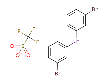 Molecular Structure of 1426083-16-0 (bis(3-bromophenyl)iodonium triflate)