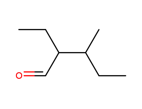 Molecular Structure of 42347-74-0 (2-ethyl-3-methylvaleraldehyde)