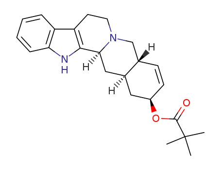 Molecular Structure of 158146-67-9 (17β-(trimethylacetoxy)-18,19-didehydroyohimbane)