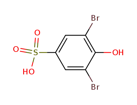 Molecular Structure of 4232-99-9 (3,5-Dibromo-4-hydroxybenzenesulphonic acid)