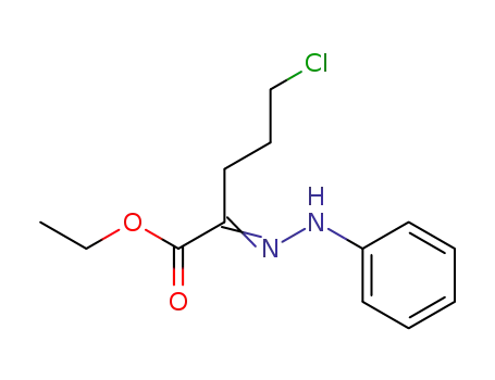 Molecular Structure of 137116-95-1 (ethyl 5-chloro-2-oxopentanoate phenylhydrazone)