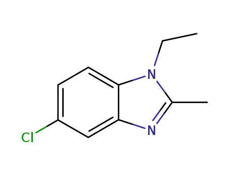 Molecular Structure of 2818-76-0 (5-chloro-1-ethyl-2-methyl-benzimidazole)