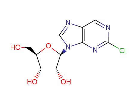 Molecular Structure of 5466-11-5 (2-chloro-9-pentofuranosyl-9H-purine)