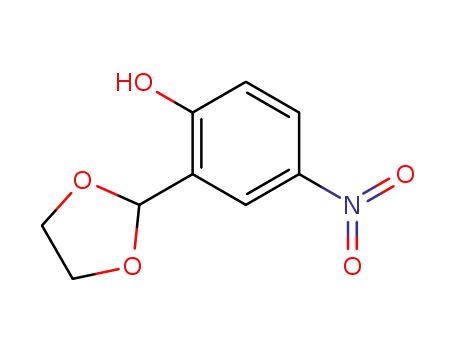 Molecular Structure of 22068-55-9 (2-(1,4-dioxa-5-cyclopentyl)-4-nitrophenol)