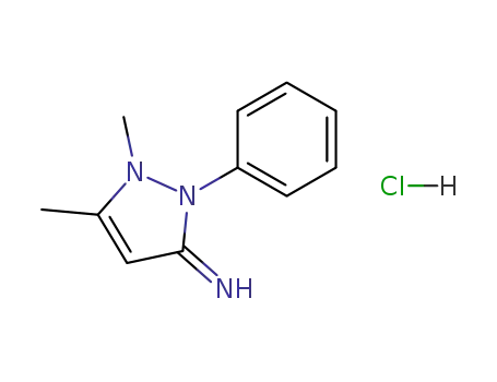 1,5-Dimethyl-2-phenyl-1,2-dihydro-pyrazol-3-ylideneamine; hydrochloride