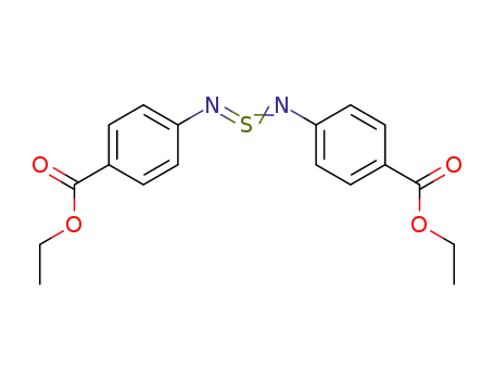 Molecular Structure of 23721-53-1 (4,4'-(λ<sup>4</sup>-sulfanediylidenediamino)-bis-benzoic acid diethyl ester)
