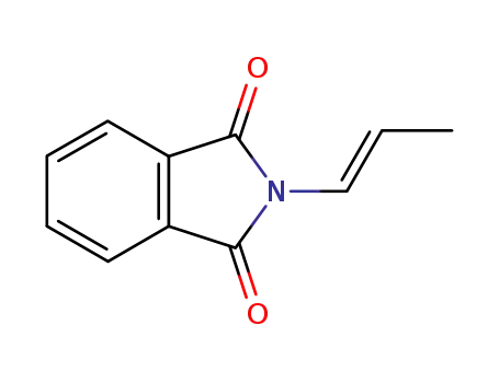 Molecular Structure of 93250-83-0 (1H-Isoindole-1,3(2H)-dione, 2-(1-propenyl)-, (E)-)