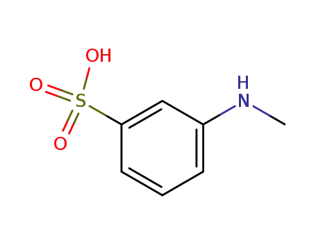 Molecular Structure of 71794-43-9 (Benzenesulfonic acid, 3-(methylamino)-)