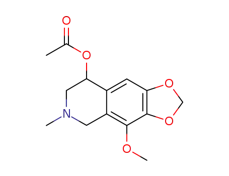 아세트산 8-메톡시-2-메틸-6,7-메틸렌디옥시-1,2,3,4-테트라히드로이소퀴놀린-4-일 에스테르