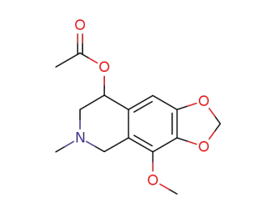 아세트산 8-메톡시-2-메틸-6,7-메틸렌디옥시-1,2,3,4-테트라히드로이소퀴놀린-4-일 에스테르