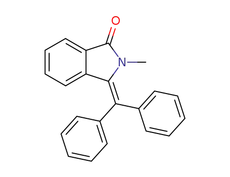Molecular Structure of 92172-54-8 (3-(diphenylmethylene)-2-methyl-2,3-dihydro-1H-isoindole-1-one)