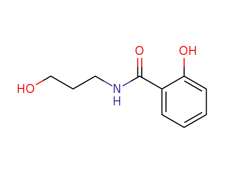 Molecular Structure of 91012-97-4 (2–hydroxy–N-(3-hydroxypropyl)benzamide)