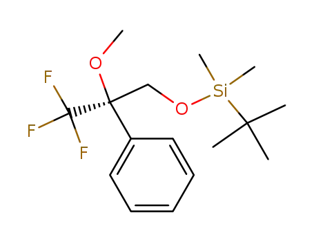Silane,
(1,1-dimethylethyl)dimethyl[(2R)-3,3,3-trifluoro-2-methoxy-2-phenylprop
oxy]-