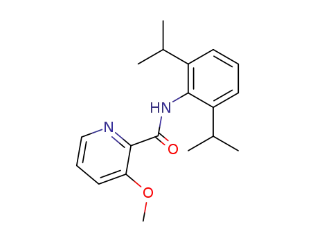 Molecular Structure of 160938-53-4 (3-Methoxy-pyridine-2-carboxylic acid (2,6-diisopropyl-phenyl)-amide)