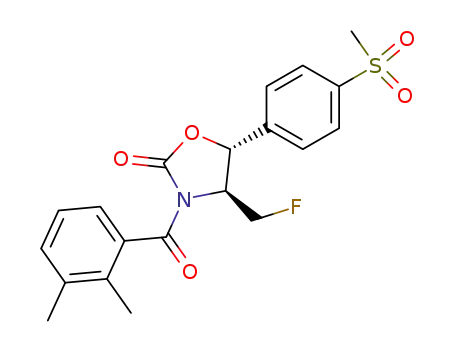 Molecular Structure of 108656-29-7 ((4S,5R)-N-(2,3-dimethylbenzoyl)-4-fluoromethyl-5-<4-(methylsulphonyl)phenyl>-2-oxazolidinone)