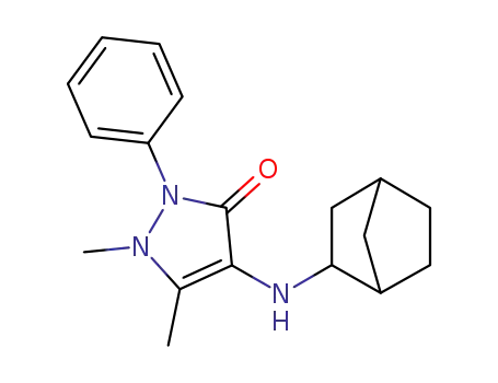 Molecular Structure of 32597-38-9 (Antipyrine, 4-(2-norbornylamino)-)