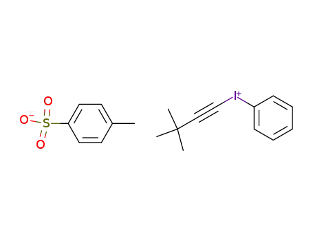Molecular Structure of 92473-47-7 ((3,3-dimethylbutynyl)(phenyl)iodonium tosylate)