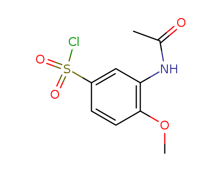 N-Acetamido-4- Methoxy benzenesulphonyl chloride manufacture