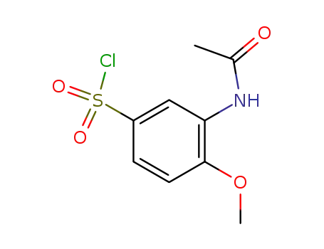Molecular Structure of 3746-67-6 (N-Acetyl-4-methoxymetanilyl chloride)