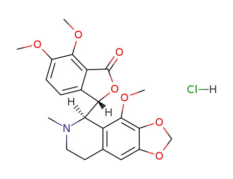 Molecular Structure of 912-60-7 (NOSCAPINE HYDROCHLORIDE)