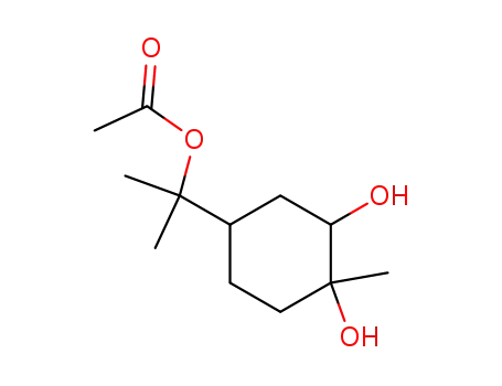 4-(1-acetoxy-1-methylethyl)-1-methyl-cyclohexane-1,2-diol