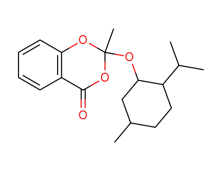 4H-1,3-Benzodioxin-4-one,
2-methyl-2-[[5-methyl-2-(1-methylethyl)cyclohexyl]oxy]-
