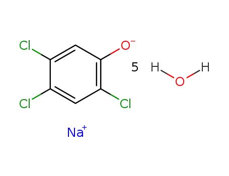 C<sub>6</sub>H<sub>2</sub>Cl<sub>3</sub>O<sup>(1-)</sup>*5H<sub>2</sub>O*Na<sup>(1+)</sup>