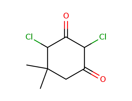Molecular Structure of 17554-71-1 (2,4-dichloro-5,5-dimethyl-cyclohexane-1,3-dione)