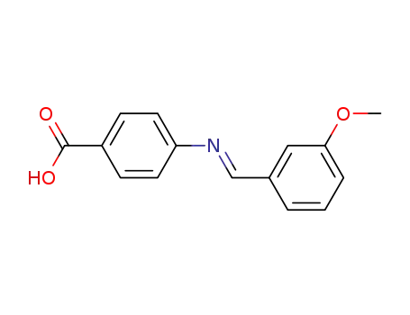 4-(((3-Methoxyphenyl)methylene)amino)benzoic acid