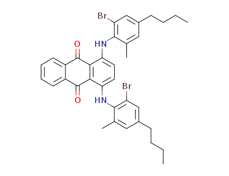 9,10-Anthracenedione,1,4-bis[(2-bromo-4-butyl-6-methylphenyl)amino]-