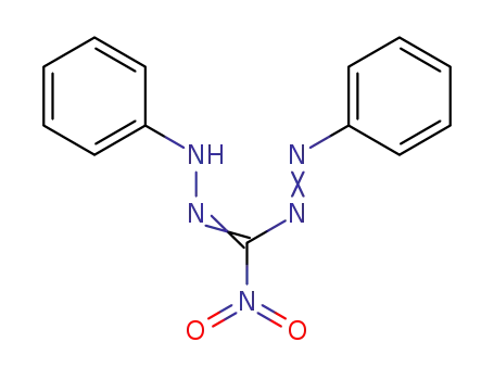 Diazenecarboxaldehyde, a-nitro-2-phenyl-, phenylhydrazone