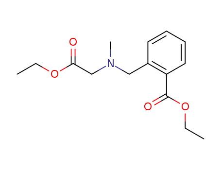 Molecular Structure of 188440-97-3 (Benzoic acid, 2-[[(2-ethoxy-2-oxoethyl)methylamino]methyl]-, ethyl ester)