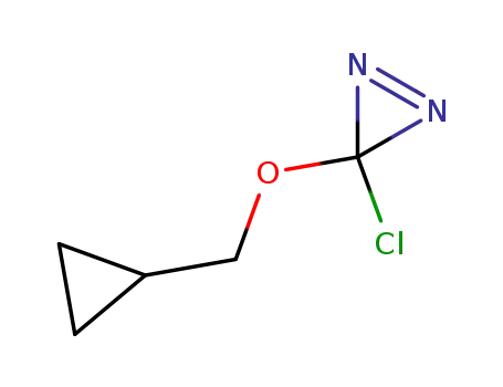 Molecular Structure of 122651-94-9 (3-cyclopropylmethoxy-3-chlorodiaziridine)