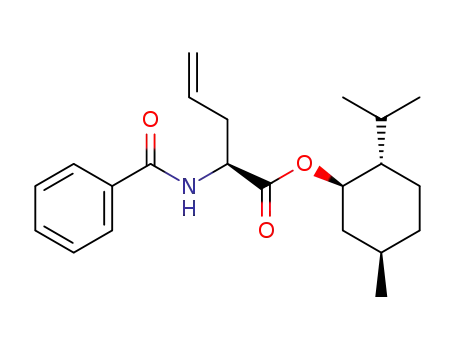 Molecular Structure of 157401-61-1 (N-Benzoyl-2(S)-(2-propenyl)glycin-(1R,2S,5R)-menthylester)