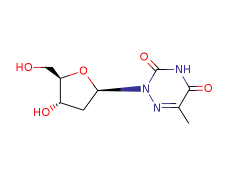 Molecular Structure of 13410-30-5 (5-Methyl-2'-deoxy-6-azauridine)