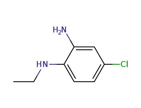 Molecular Structure of 62476-15-7 (5-CHLORO-2-(ETHYLAMINO)ANILINE)