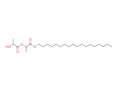 Molecular Structure of 55025-91-7 (1-methyl-2-(octadecyloxy)-2-oxoethyl lactate)